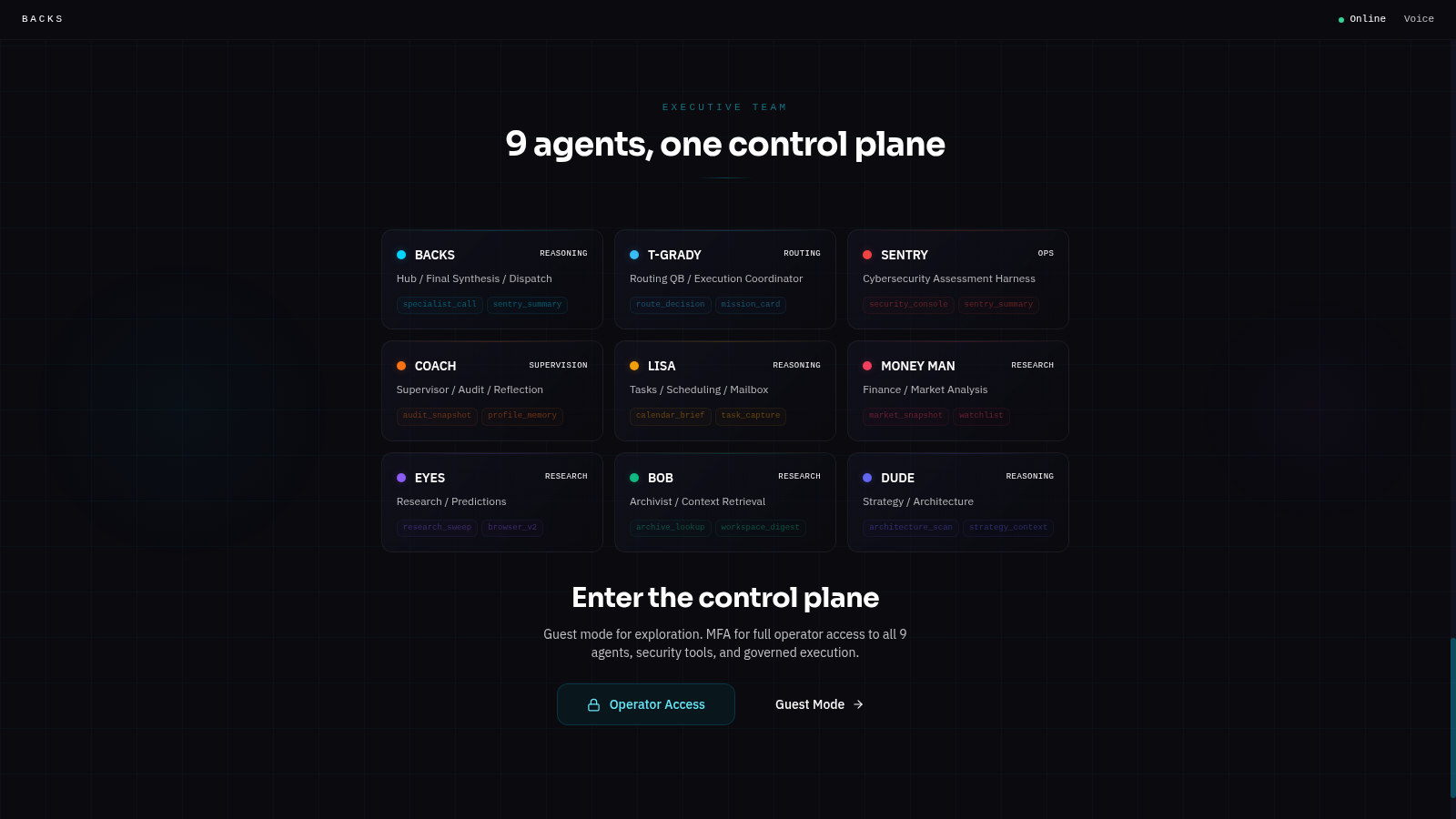 The agent control-plane surface in the August 2026 product record.